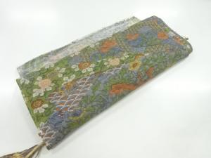 アンティーク　花更紗模様着物洗い張り